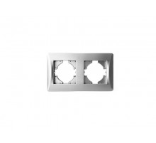 Рамка 2 поста (серебристый) серия BW  201232  SPL