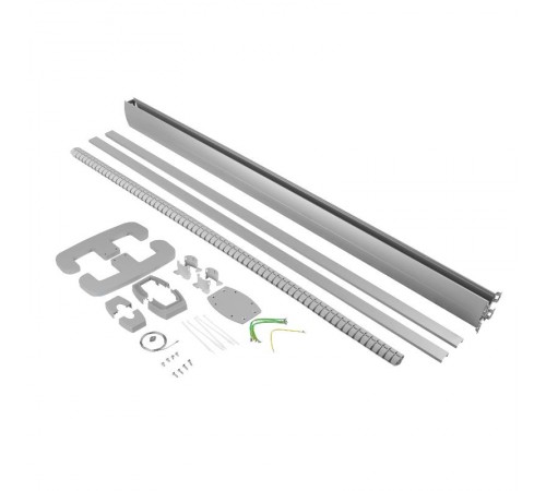 Snap-On мобильная колонна алюминиевая с крышкой из алюминия 2 секции, высота 2 метра, цвет алюминий  653027  Legrand