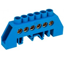 Шина N ноль в комбинированном DIN-изоляторе Стойка ШНИ-8х12-6-КС-С  YNN10-812-6DP-K07  IEK