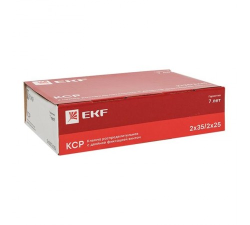 Клемма распределительная КСР с двойным винтом 2x35/2x25 синяя PROxima  ksr-2.35-2.25-blue  EKF