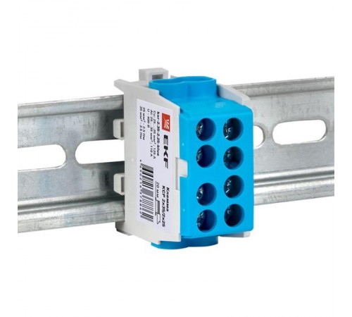 Клемма распределительная КСР с двойным винтом 2x35/2x25 синяя PROxima  ksr-2.35-2.25-blue  EKF