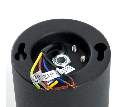 Светильник потолочный под лампу макс 12W, 230V, GX53 и подсветка 4000K, черный HL349  41460  FERON