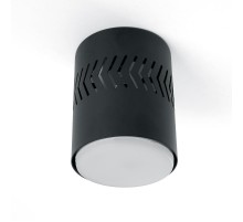 Светильник потолочный под лампу макс 12W, 230V, GX53 и подсветка 4000K, черный HL352  41458  FERON