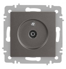 Розетка Intro Accent 6-301-09 TV одиночная, IP20, СУ, титан  Б0063618  Intro