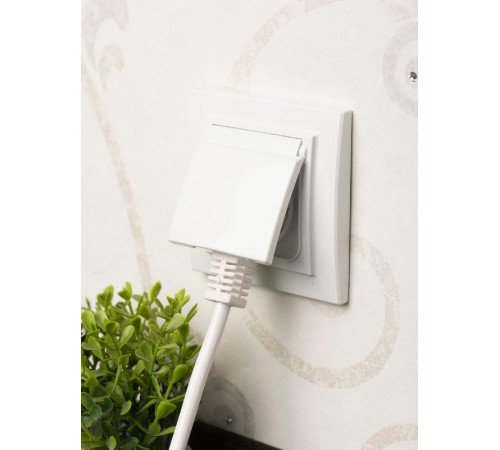 Минск Розетка 1-мест. СП с/з с крышкой 16А бел. с защ. штор. IP44 EKF  ERR16-029-100-44  EKF