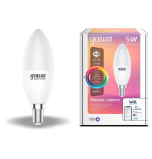 Лампа светодиодная Smart Home RGBW E14 C37 5 Вт 2700-6500K 1/10/100  1190112  Gauss