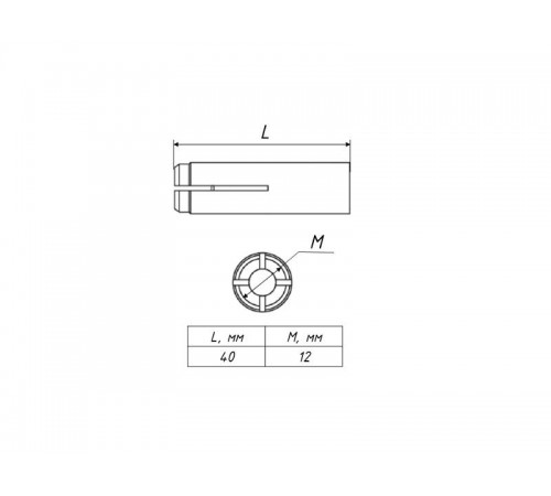 Анкер стальной забивной М12(50 шт)  aszm12  EKF