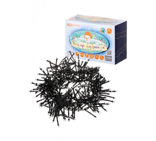 Гирлянда светодиодная "Мишура" 3 м, 320LED, многоцветн., 8 режимов, 250 В, IP20  SQ0361-0092  TDM