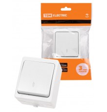 Переключатель на 2 направления 1-кл. открытой установки IP54 10А белый "Вуокса"  SQ1803-1003  TDM