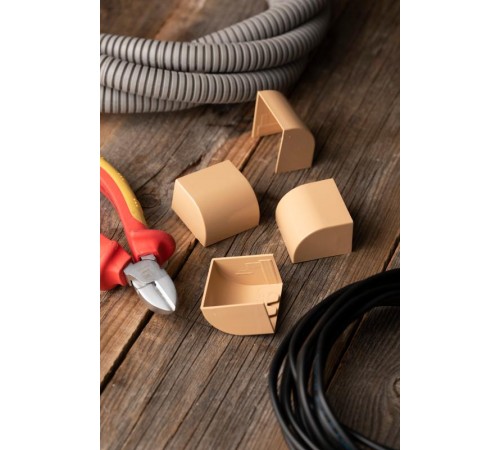 Заглушка (40х25) (4 шт) Plast EKF PROxima   под светлое дерево    ecl-40-25x4   EKF 