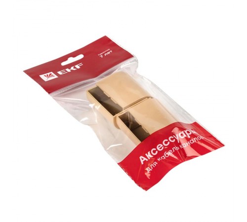 Заглушка (40х25) (4 шт) Plast EKF PROxima   под светлое дерево    ecl-40-25x4   EKF 