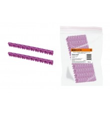 Маркер наборный - символ "7" фиолетовый 4 мм2 (100 шт.)   SQ0534-0038  TDM