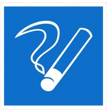 Наклейка "Место курения" D03 (200х200мм.) EKF PROxima  an-4-04  EKF