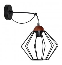 Светильник "Конти" 511 черн.муар медь (Плафон Ромб) НББ 01-60-165 Е27  1005405031  Элетех