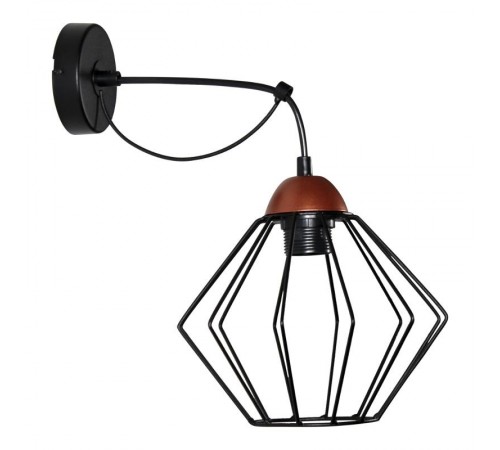 Светильник "Конти" 511 черн.муар медь (Плафон Ромб) НББ 01-60-165 Е27  1005405031  Элетех