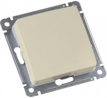 Выключатель скрытой установки, одноклавишный, с самовозвратом, механизм, цвет слоновая кость  ВС10-431-01  HEGEL