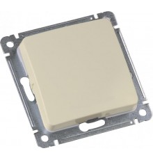 Выключатель скрытой установки, одноклавишный, с самовозвратом, механизм, цвет слоновая кость  ВС10-431-01  HEGEL