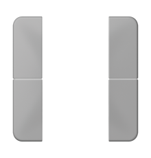 комплект накладок 2гр серый  CD502TSAGR  Jung