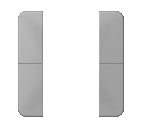 комплект накладок 2гр серый  CD502TSAGR  Jung