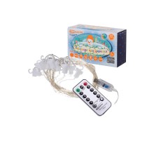 Гирлянда светодиодная "Роса - занавес" 2х2 м, 200LED, многоцветн., ПДУ, USB, IP20  SQ0361-0088  TDM