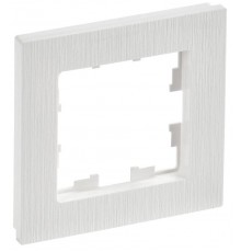 BRITE Рамка 1-ая РУ-1-Бр белый рифленый  BR-M12-51-K01  IEK