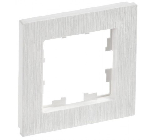 BRITE Рамка 1-ая РУ-1-Бр белый рифленый  BR-M12-51-K01  IEK