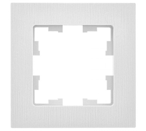 BRITE Рамка 1-ая РУ-1-Бр белый рифленый  BR-M12-51-K01  IEK