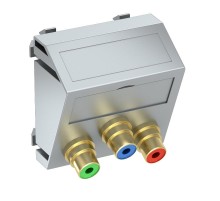 Мультимедийная рамка Video-Cinch Modul45 (серебристый) (MTS-3R F AL1)  6105156  OBO Bettermann