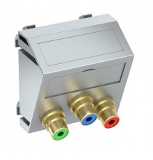 Мультимедийная рамка Video-Cinch Modul45 (серебристый) (MTS-3R F AL1)  6105156  OBO Bettermann