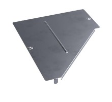 Крышка переходника левого Стандарт INOX (AISI 316) 500х200  PR16.5586  Промрукав