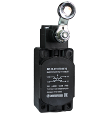 ВП 36-2116П-66 У2, рычаг со стальным роликом, 1з+1р, безинерционный, 30х60 мм, без сальника, 3А, IP66, выключатель путевой  ET010885  Электротехник