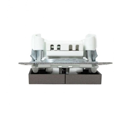 Механизм выключателя, двухклавишный, с подсветкой, мокко Эпика  UP1-SWM-24 EKF