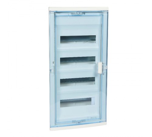 Щит встраиваемый Nedbox - с синей полупрозрачной скругленной дверью - 4 rрейки - 48+8 модуля  001424  Legrand