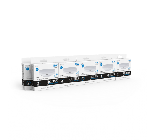 Лампа светодиодная LED Elementary GX53 11W 850lm 6500K 1/10/100  83831  Gauss