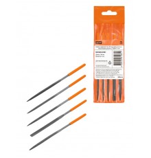 Набор надфилей 5 шт, 3 мм, длина 140 мм, пластиковая рукоятка, "Рубин"  SQ1026-0301  TDM