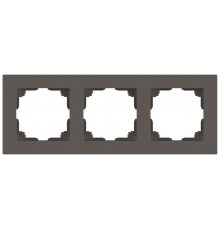 Рамка для розеток и выключателей Intro Accent 6-503-09 на 3 поста, СУ, титан  Б0063793  Intro