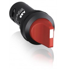 Переключатель C2SS2-10R-10 2-х позиционный красный 1НО (90 градусов) с фиксацией (черное декоративное кольцо)1SFA619201R1011 ABB