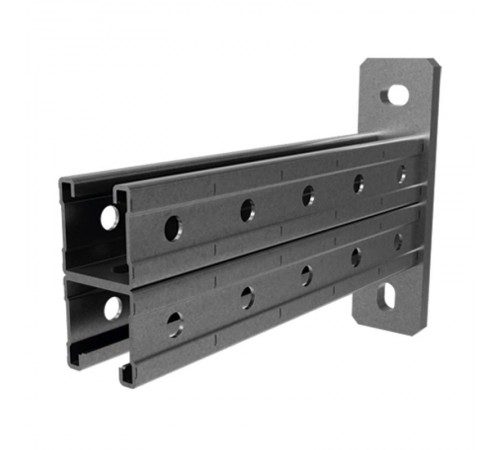 Консоль СТРАТ двойная 41х41, база 700, толщ. 2,0 мм, гальван. цинк, 874607  КСД-41х41х700-2,0-ЭЦ   Ostec