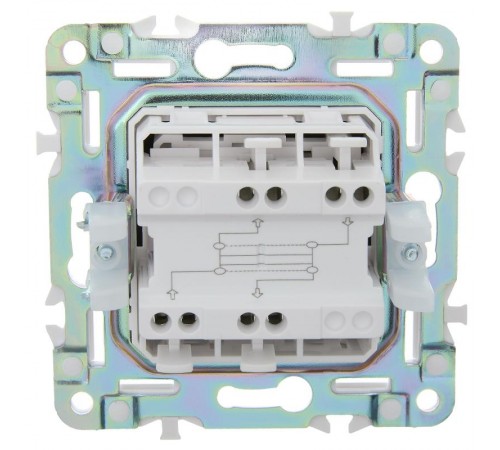 SKANDY Выключатель 1-клавишный перекрестный 10А SK-V03Sh шампань   SK-V13-0-10-K37  IEK