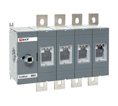 Рубильник 800A 4P без рукоятки управления TwinBlock  tb-s-800-4p  EKF