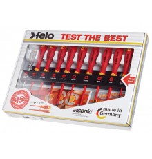 Набор отверток диэлектрических SL/PH/PZ/Tx E-Slim Ergonic на стальной стойке, 10 шт  41391093  Felo