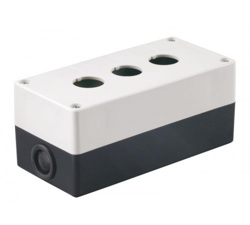 Корпус КП103 для кнопок 3места белый   BKP10-3-K01  IEK