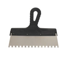 Шпатель фасадный 250 мм зуб 8х8 нержавеющая сталь, пластмассовая ручка  89-0228  REXANT