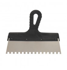 Шпатель фасадный 250 мм зуб 8х8 нержавеющая сталь, пластмассовая ручка  89-0228  REXANT