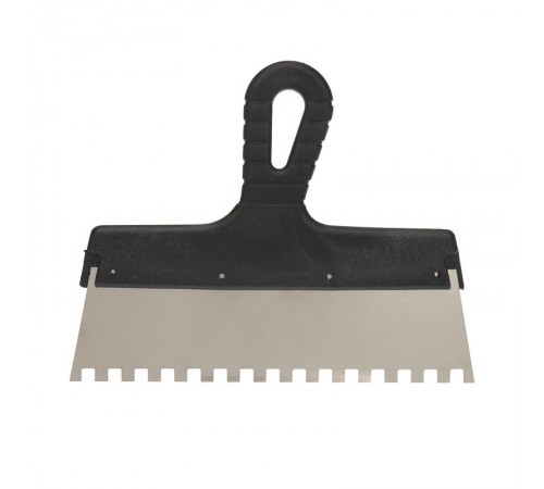 Шпатель фасадный 250 мм зуб 8х8 нержавеющая сталь, пластмассовая ручка  89-0228  REXANT