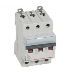 Выключатель автоматический трехполюсный DX3 10000 25А B 16кА  408993  Legrand