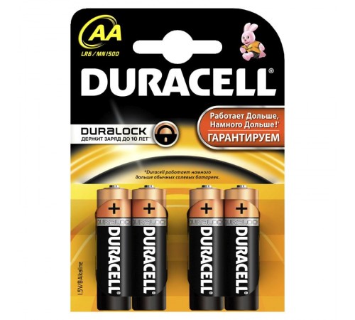 Элемент питания Duracell LR6-4BL BASIC  Б0014045  Duracell