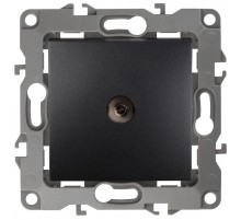 Розетка TV 12-3102-05 проходная,  антрацит  Б0027435  ЭРА