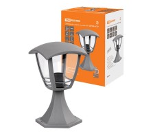 Светильник садово-парковый "СИТИ" НТУ 07-60-001 У1 4-х гранник напольный серый  SQ0330-1323  TDM