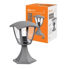 Светильник садово-парковый "СИТИ" НТУ 07-60-001 У1 4-х гранник напольный серый  SQ0330-1323  TDM